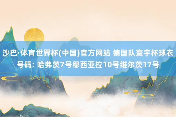 沙巴·体育世界杯(中国)官方网站 德国队寰宇杯球衣号码: 哈弗茨7号穆西亚拉10号维尔茨17号