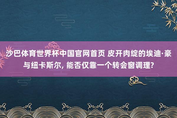 沙巴体育世界杯中国官网首页 皮开肉绽的埃迪·豪与纽卡斯尔, 能否仅靠一个转会窗调理?